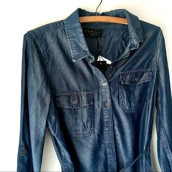 NWT Parasuco Chambray Dress  - Picture 4 of 7